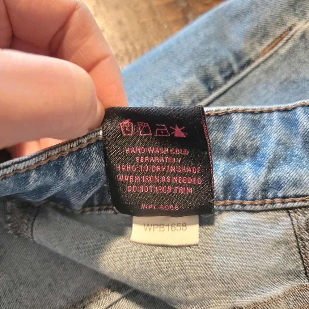 Rock & Roll Denim Bargain Button Bell Jeans Women's Size 29 X 30 Style WPB1658 - Picture 6 of 11